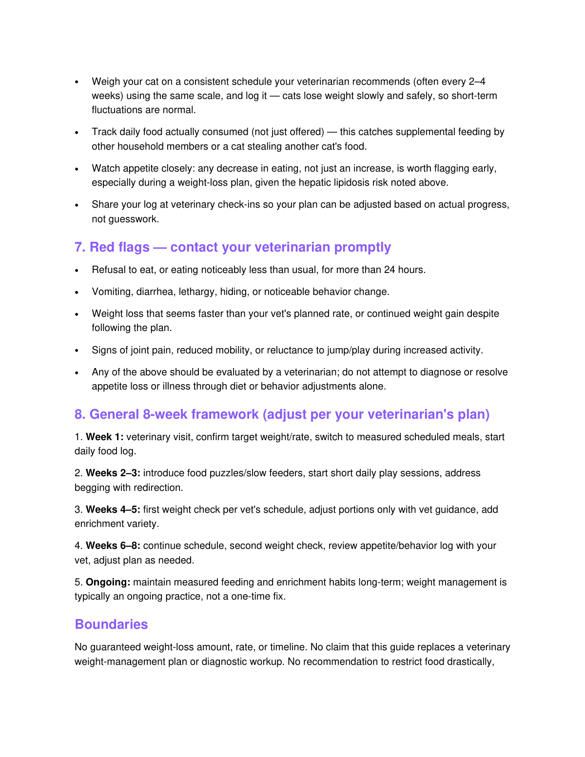 Cat Weight Loss Without the Fight preview page 4