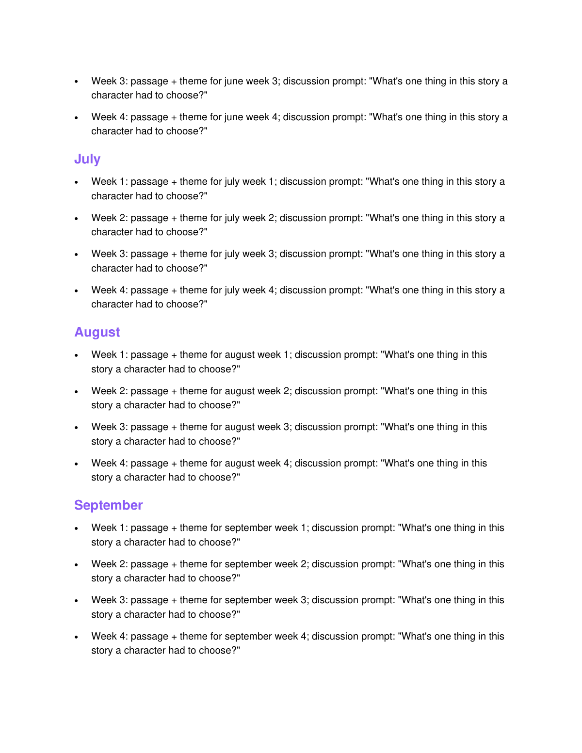 Christian Family Bible Reading Plan preview page 4