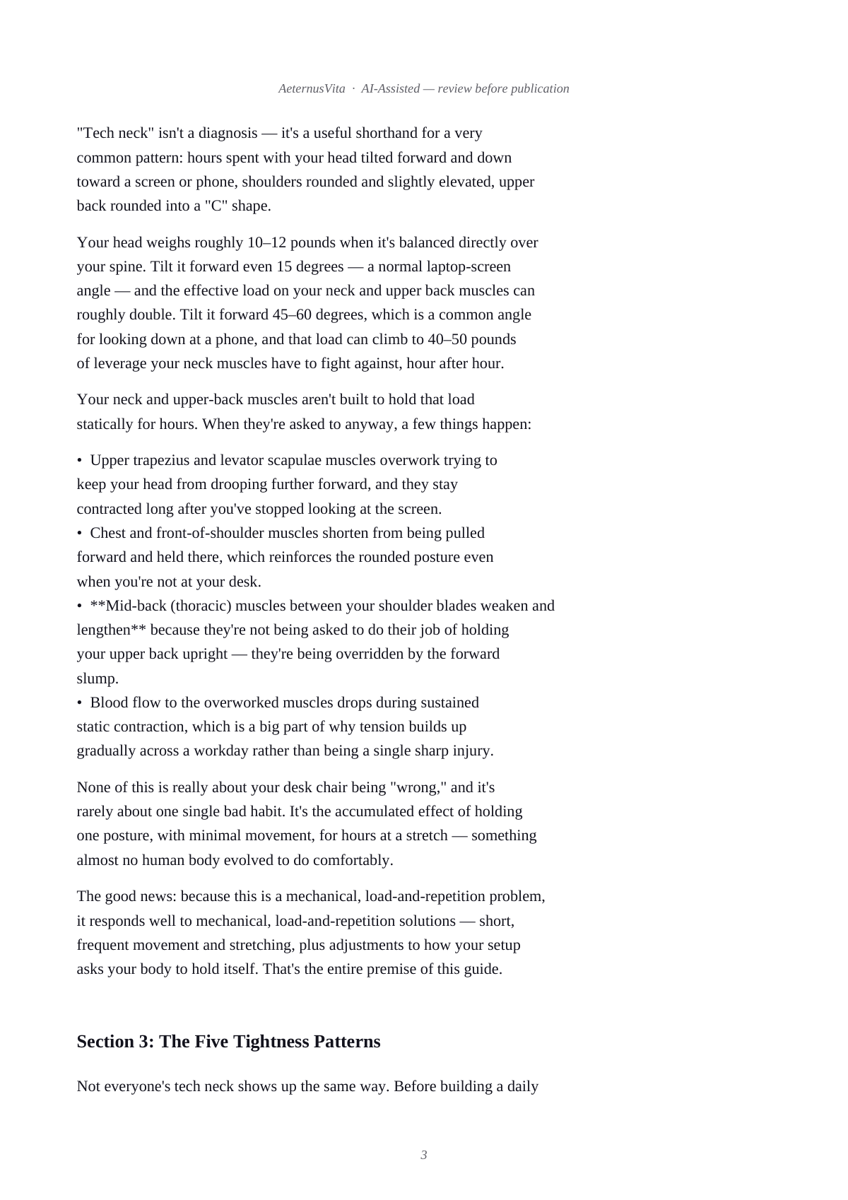 Desk & Screen Reset Protocol — 10-Minute Tech Neck & Eye Strain Relief (No Equipment) preview page 3