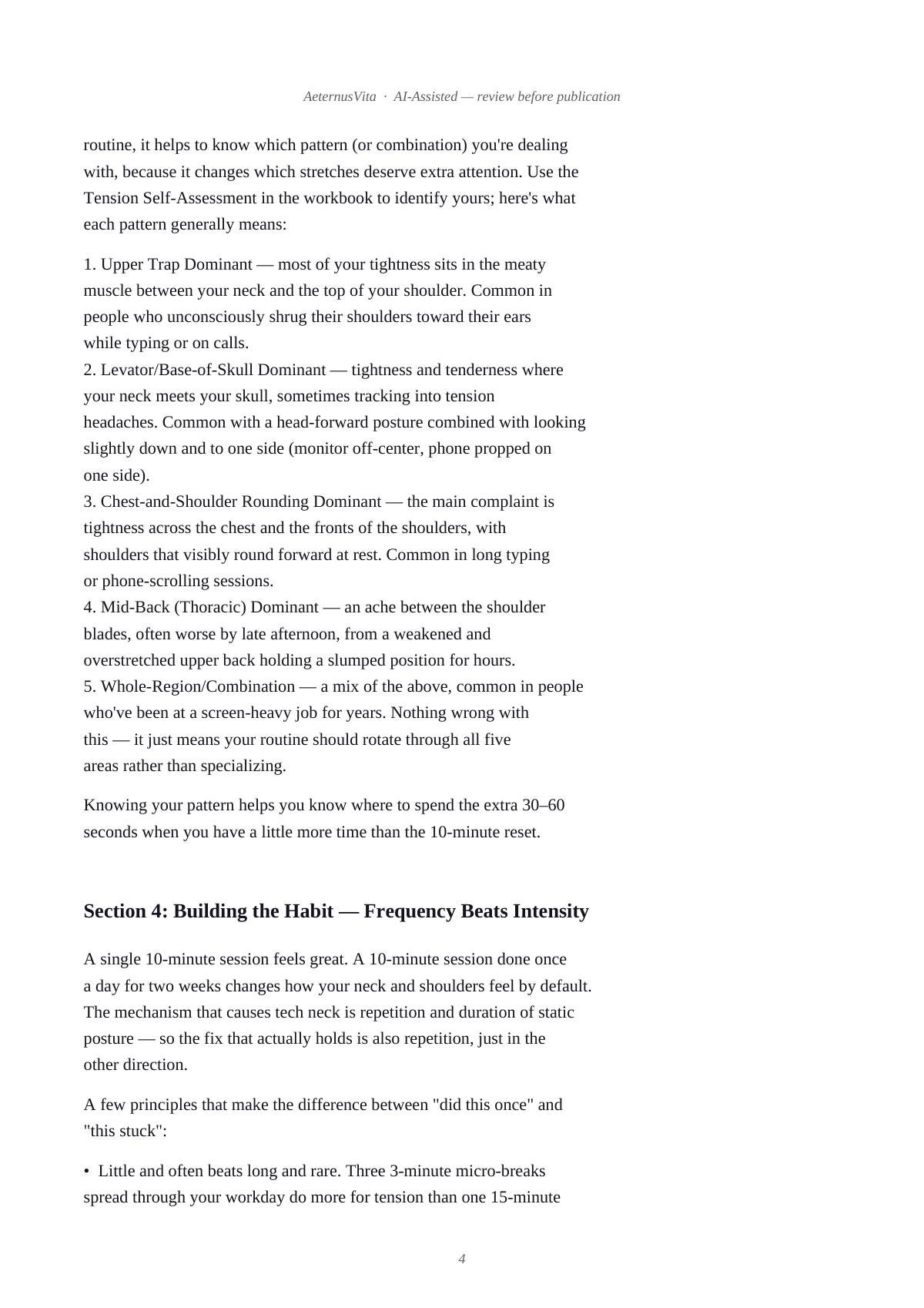 Desk & Screen Reset Protocol — 10-Minute Tech Neck & Eye Strain Relief (No Equipment) preview page 4