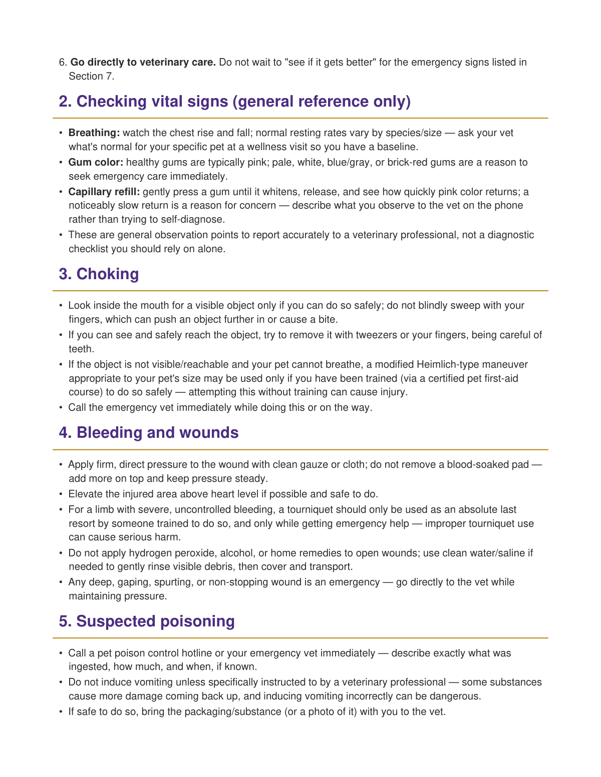 Emergency First Aid for Pets preview page 2