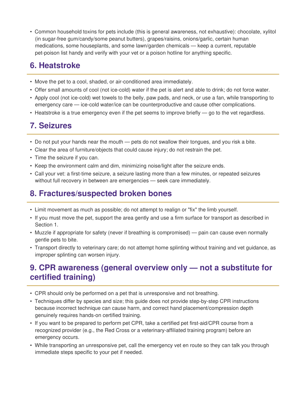 Emergency First Aid for Pets preview page 3