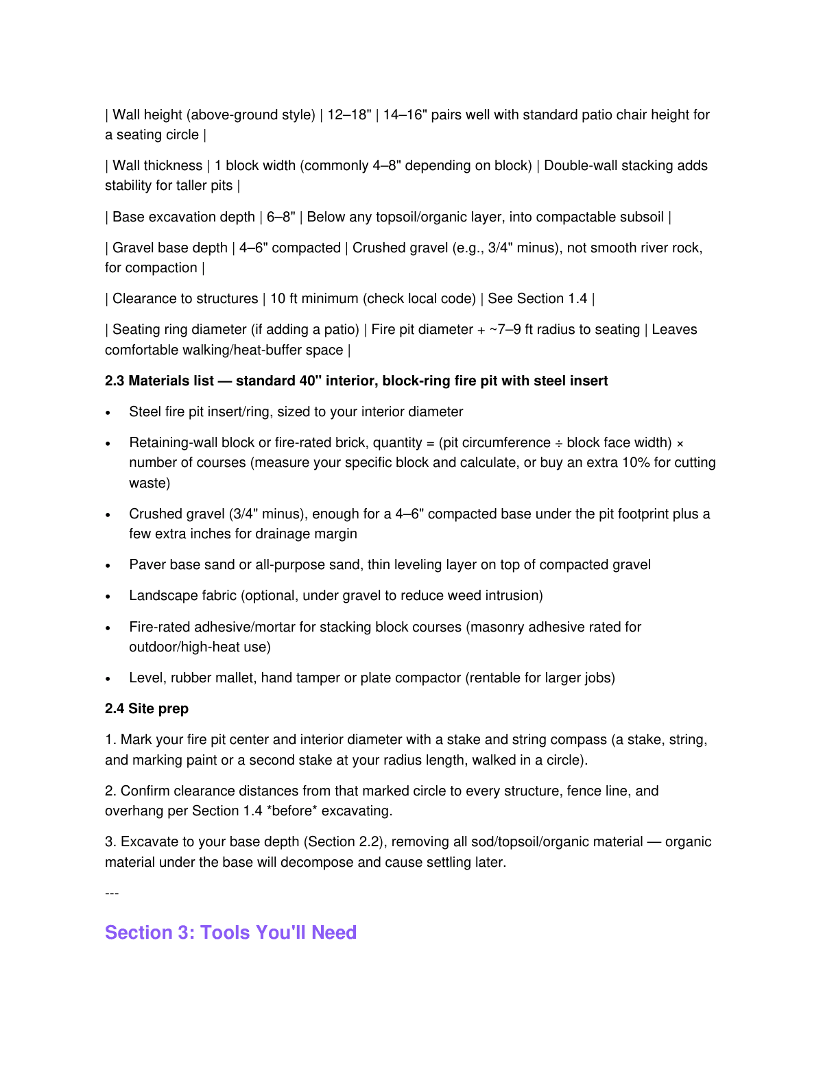Fire Pit & Outdoor Living Plans preview page 4