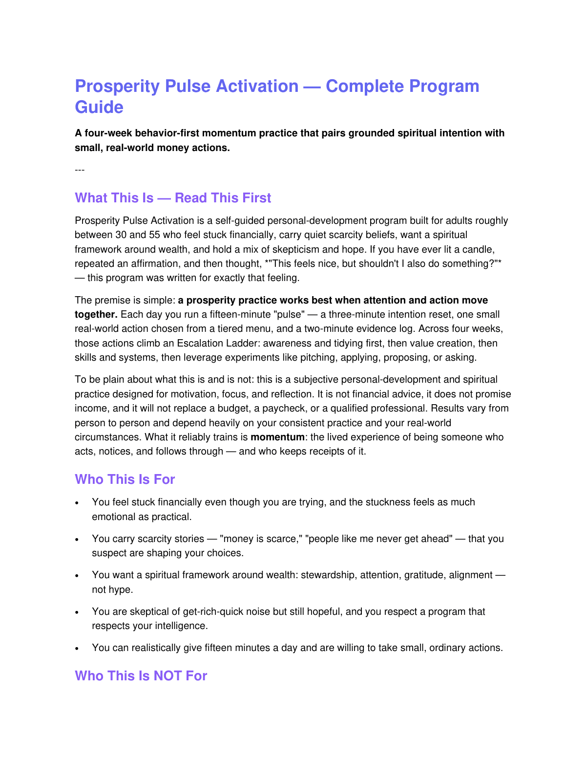 Prosperity Pulse Activation preview page 2