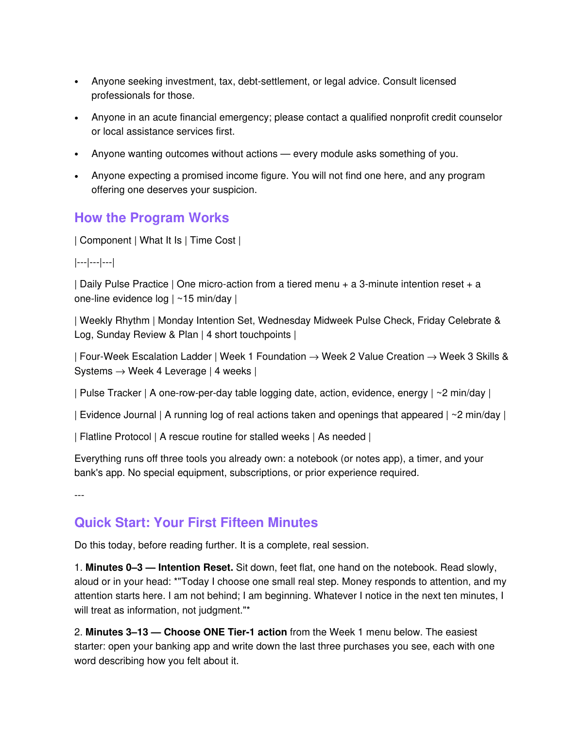 Prosperity Pulse Activation preview page 3