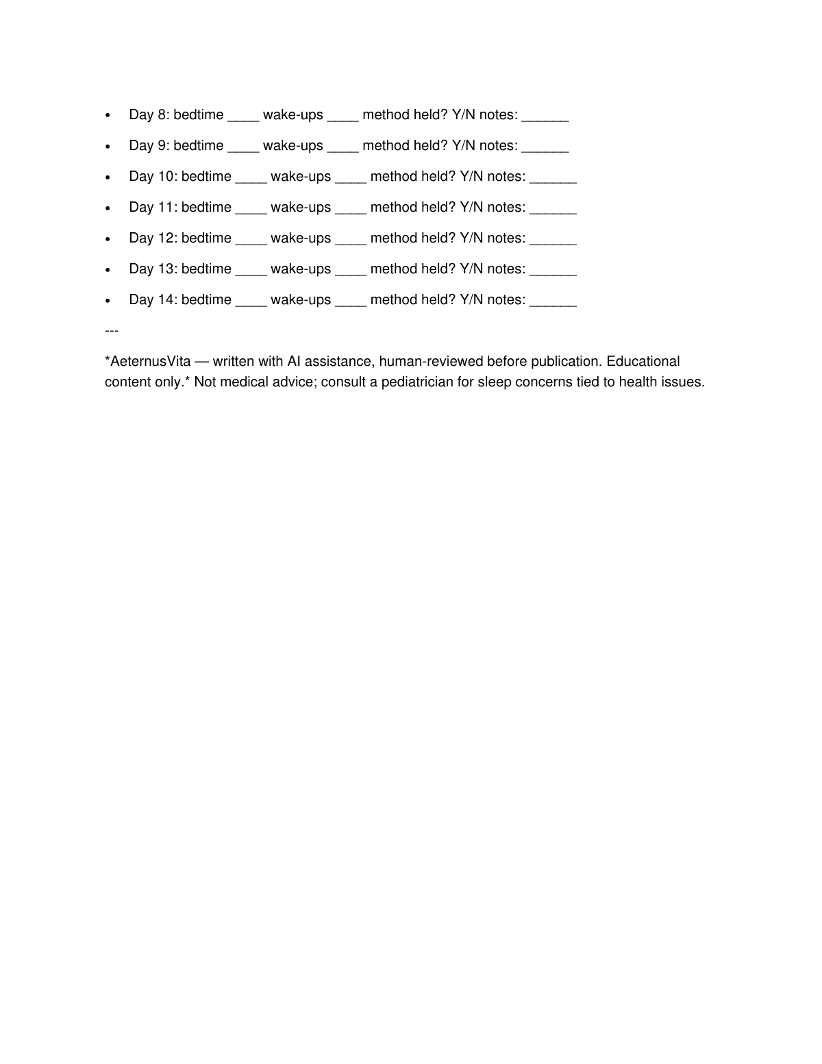 Sleep Training Toddler Workbook preview page 4