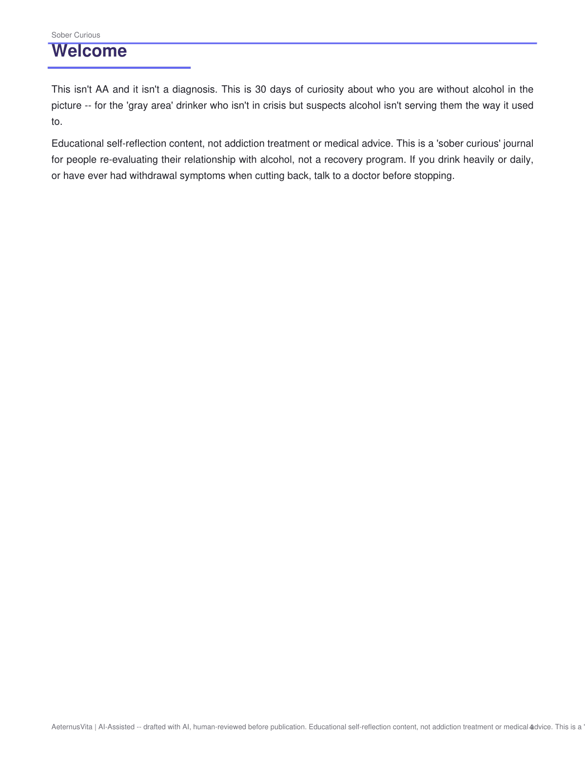 Sober Curious: A 90-Day Journal for Mindful Drinking preview page 4