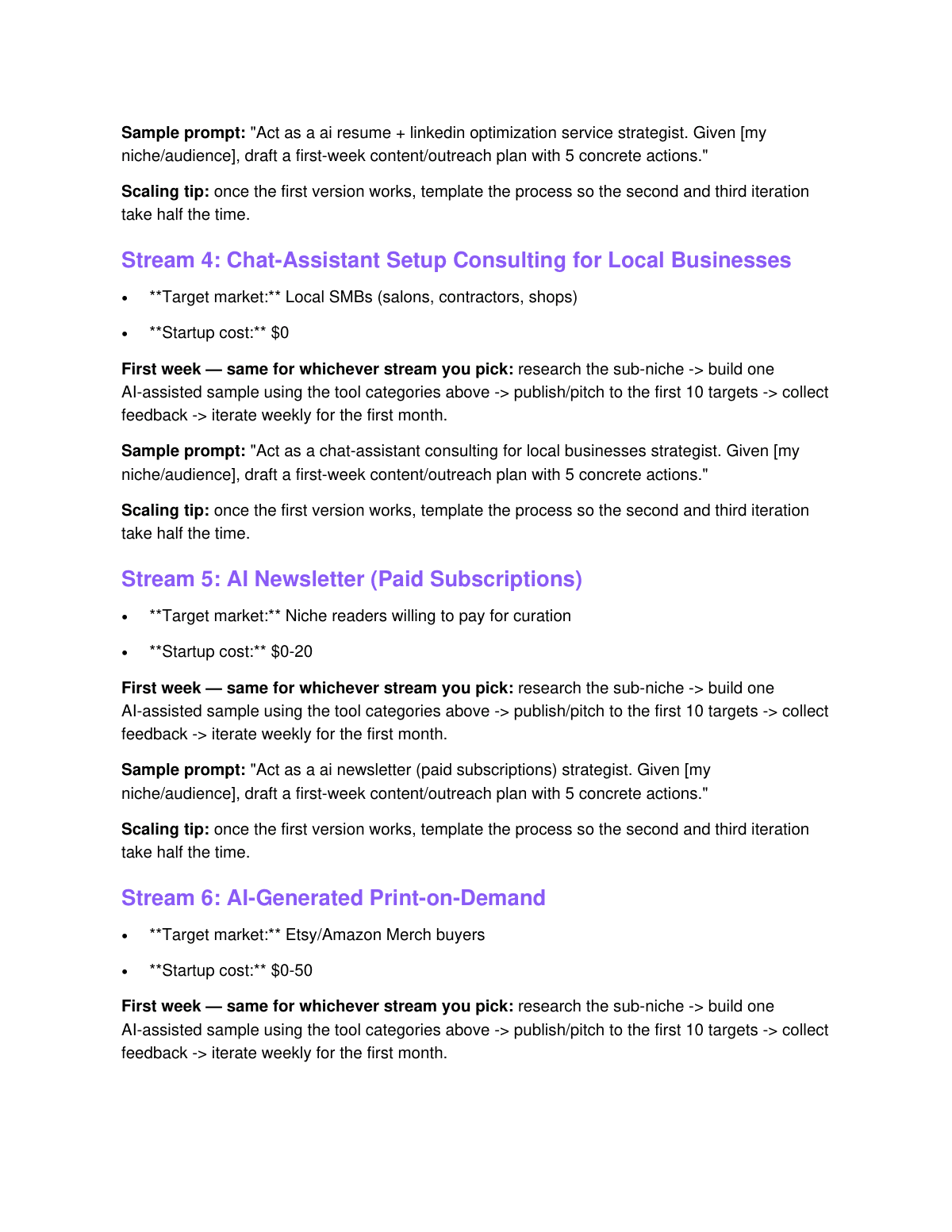 Ten AI Side-Project Ideas: A Short Overview preview page 3