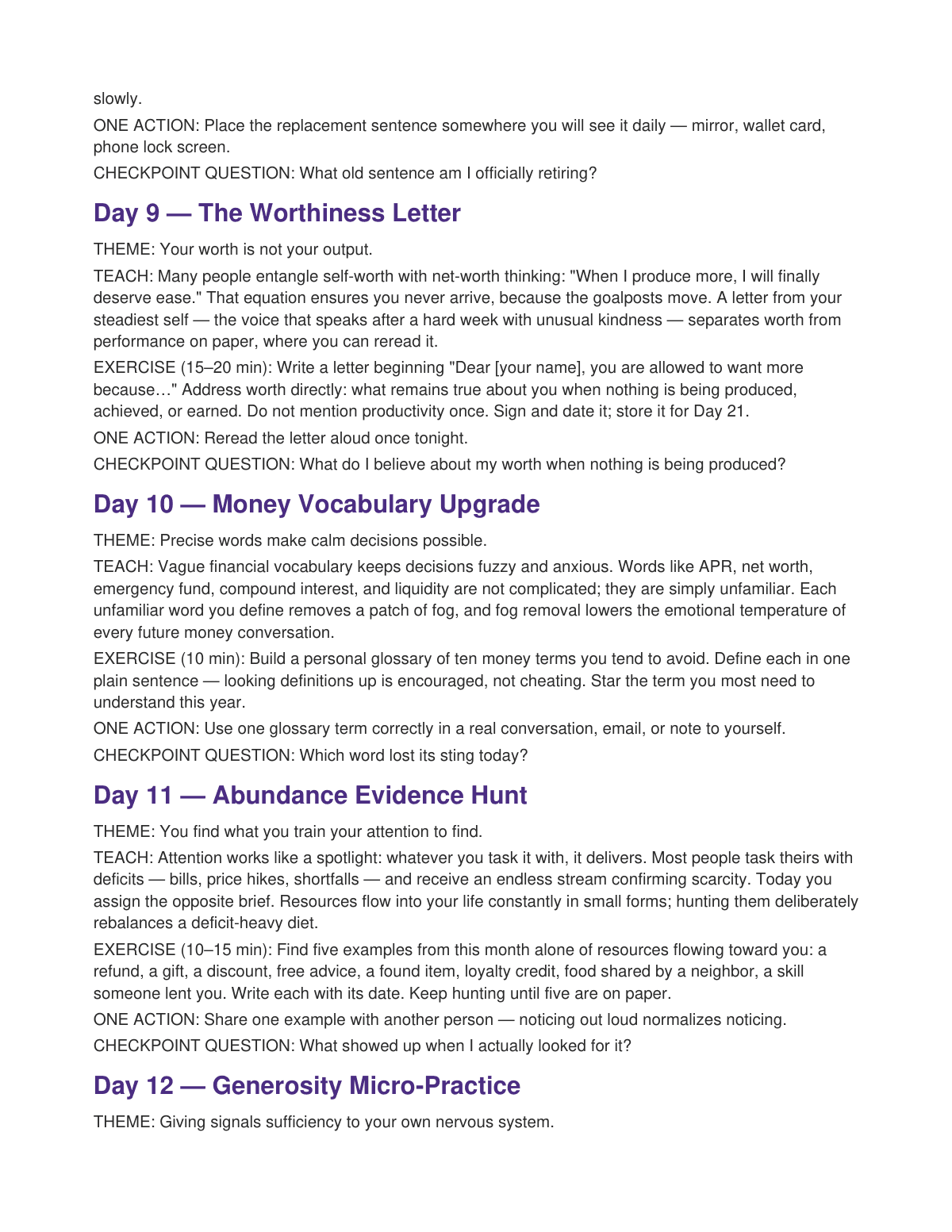 The 21-Day Abundance Challenge preview page 5