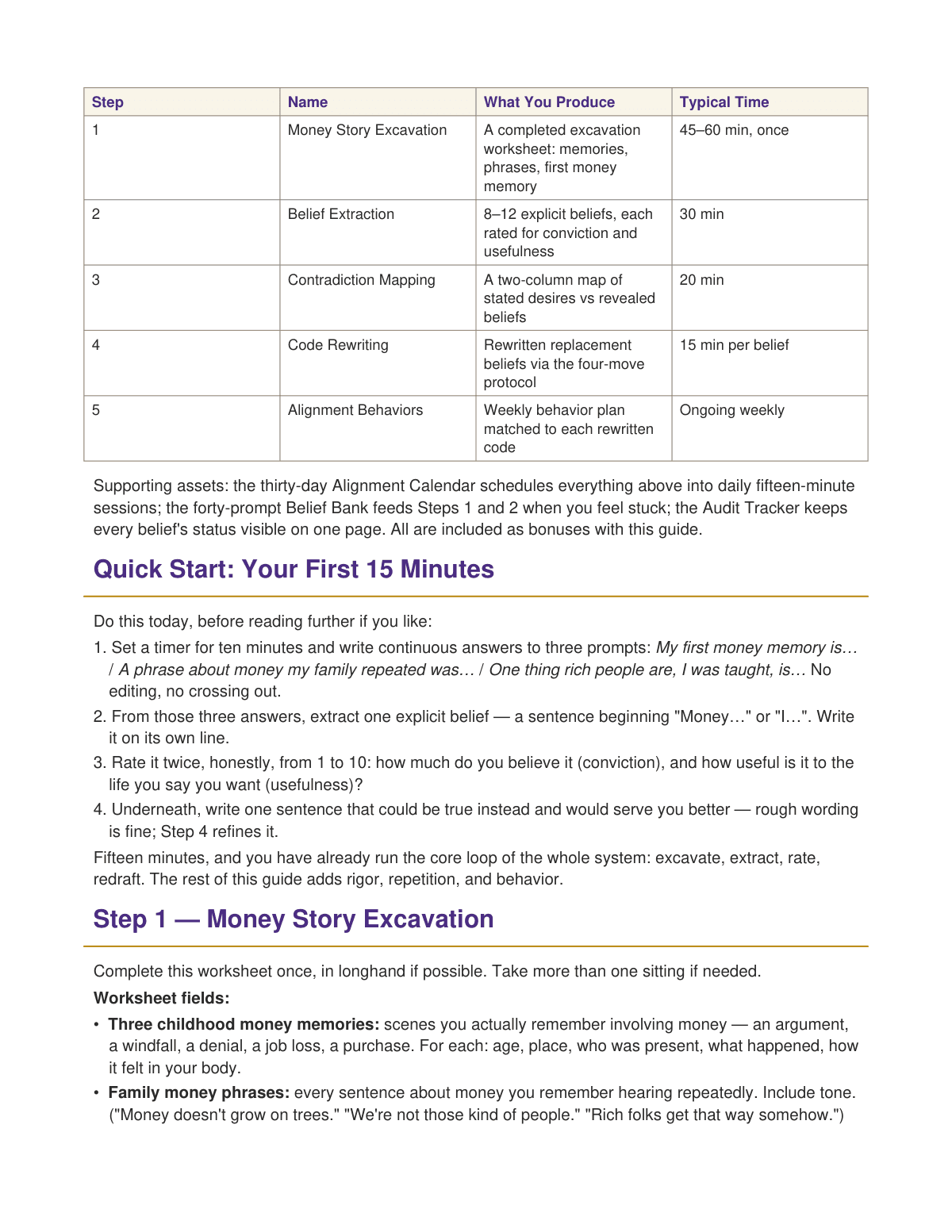 The Abundance Alignment Code preview page 2