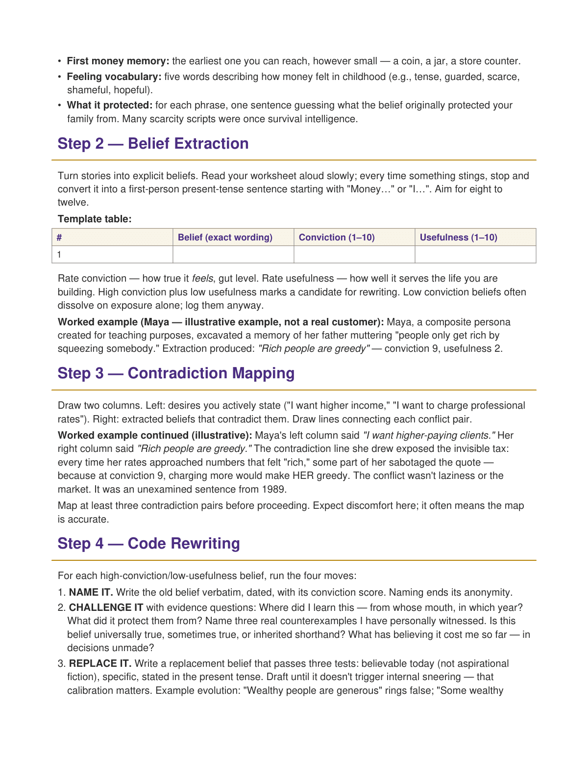 The Abundance Alignment Code preview page 3