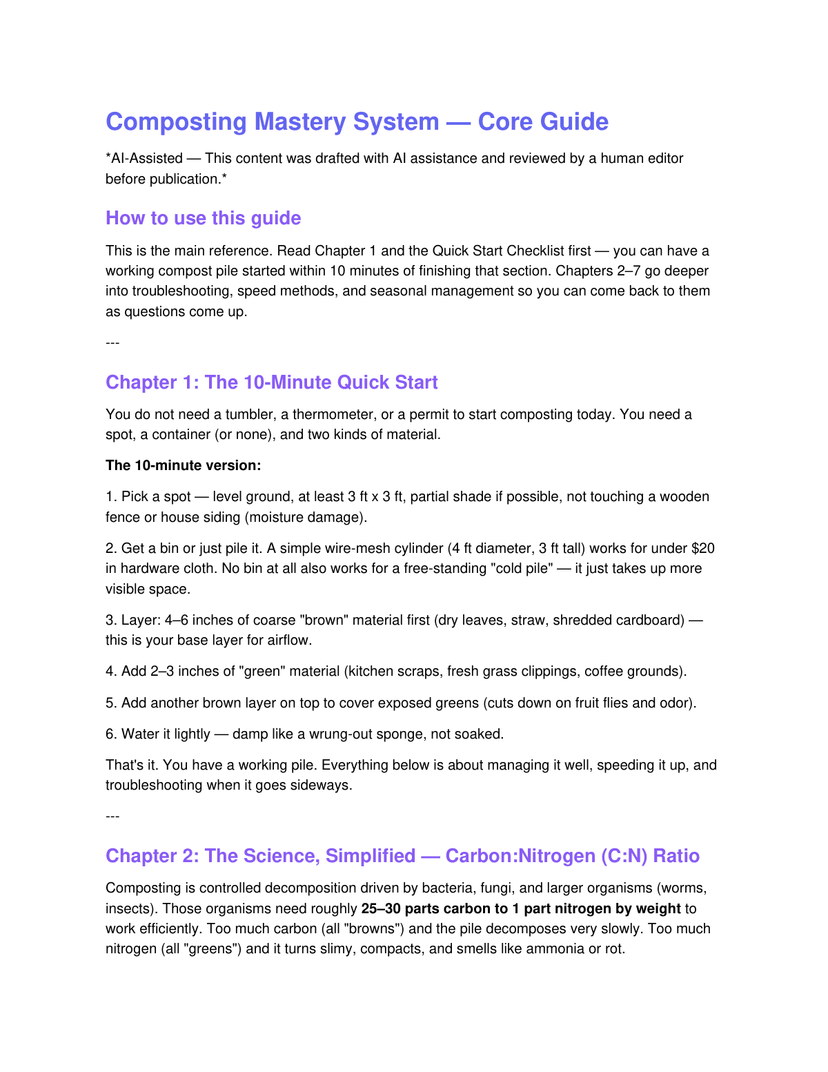 The Composting Mastery System preview page 2