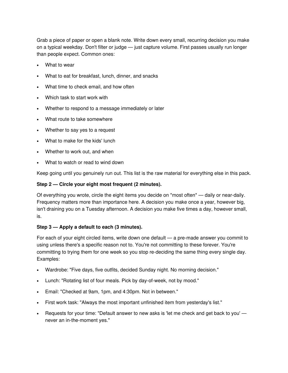The Decision Fatigue Reset preview page 3