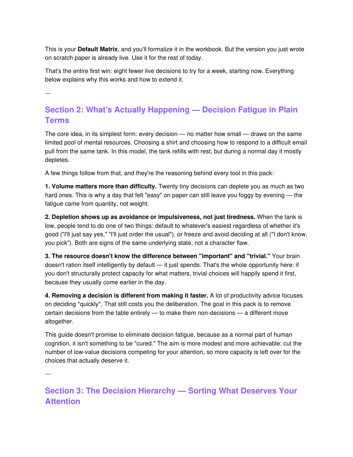 The Decision Fatigue Reset preview page 4