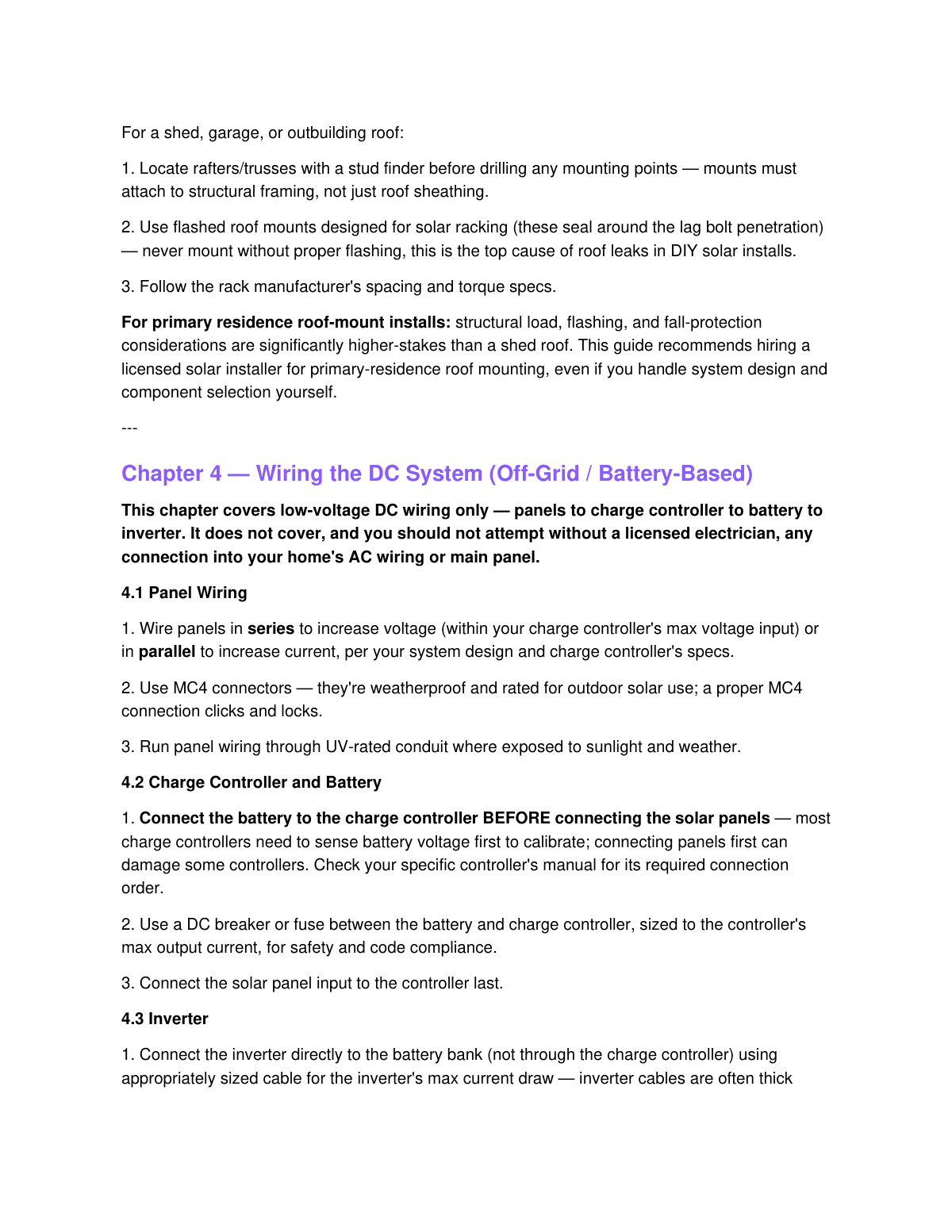 The DIY Solar Panel Installation Guide preview page 6