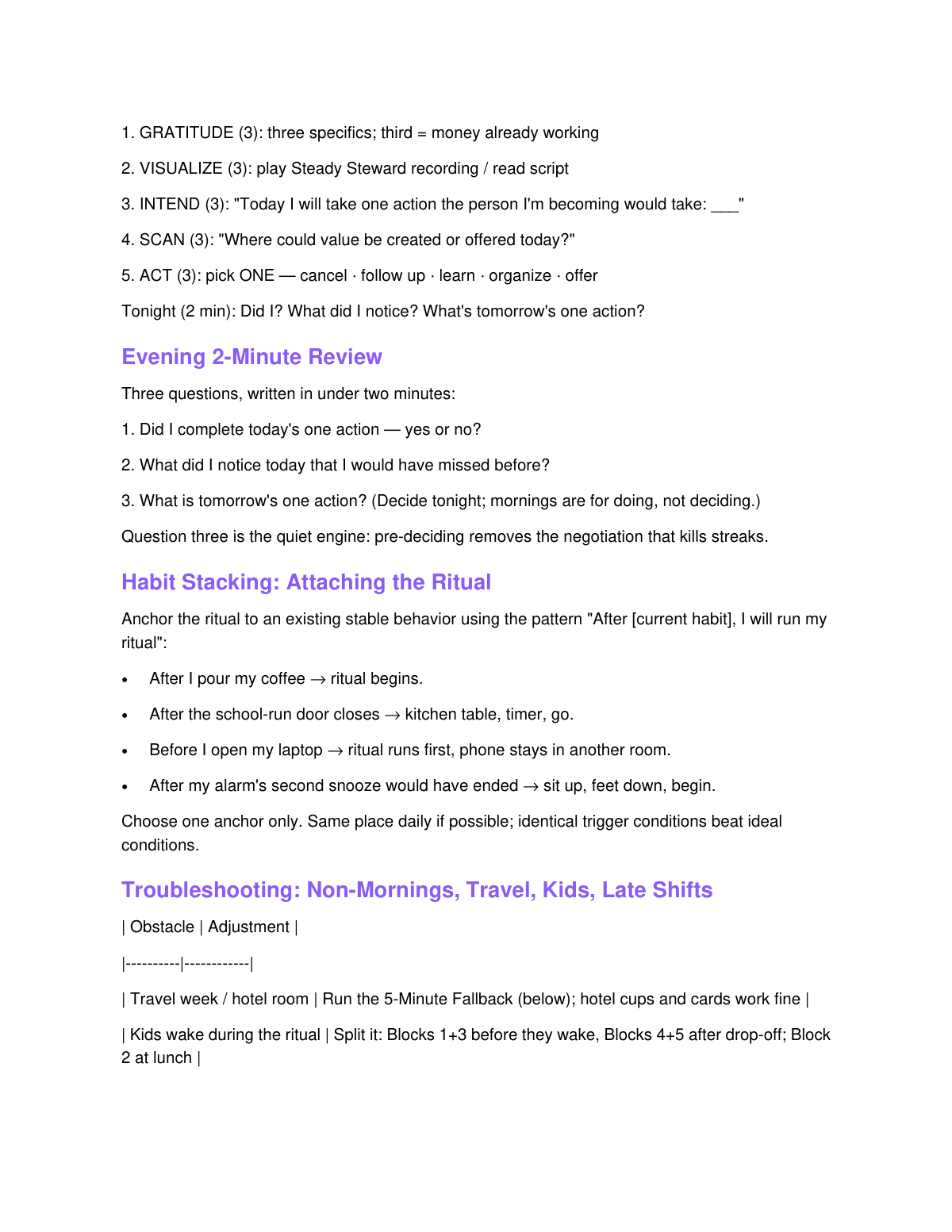 The Money Magnet Morning Ritual preview page 6