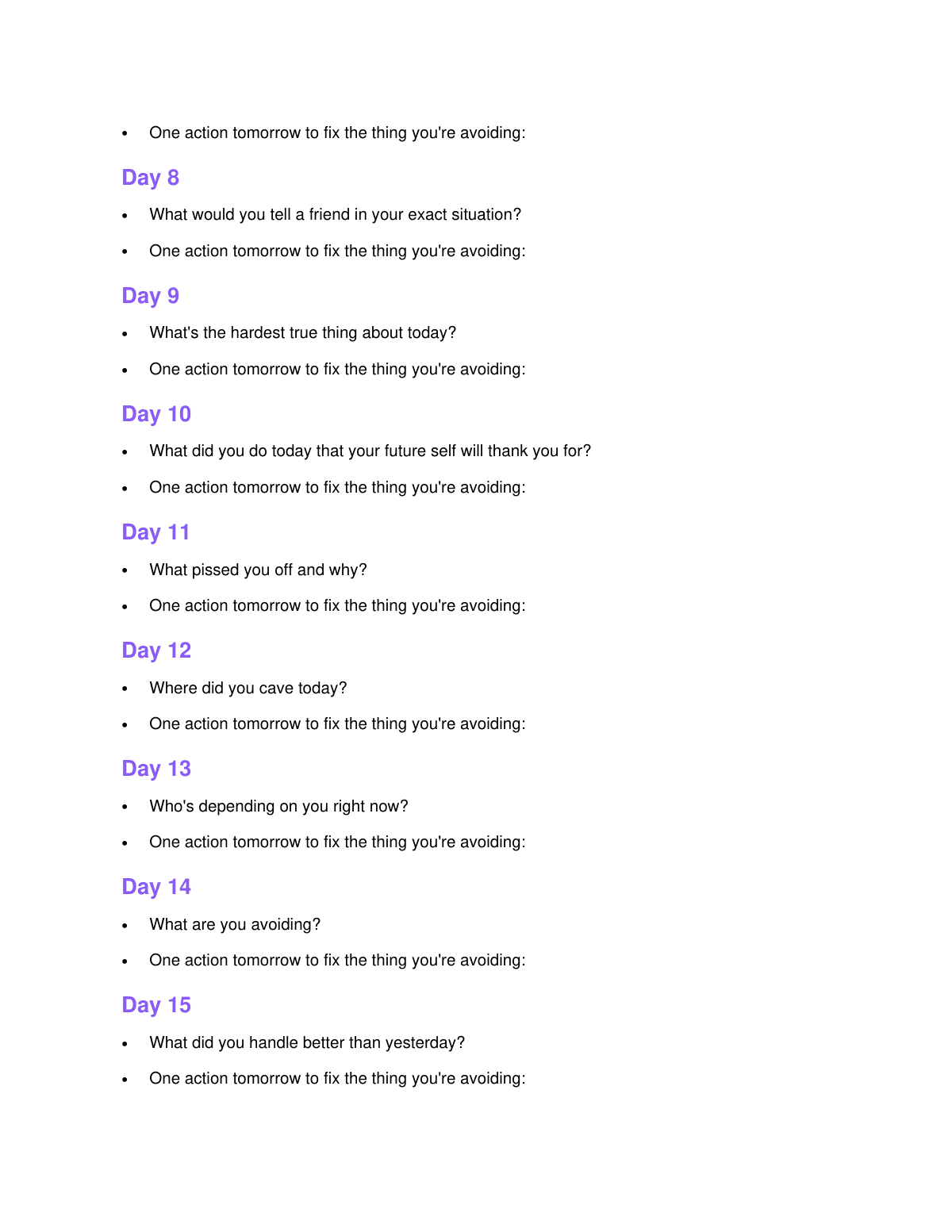 The Operator's Journal (Mental Health for Men Who Don't Journal) preview page 3