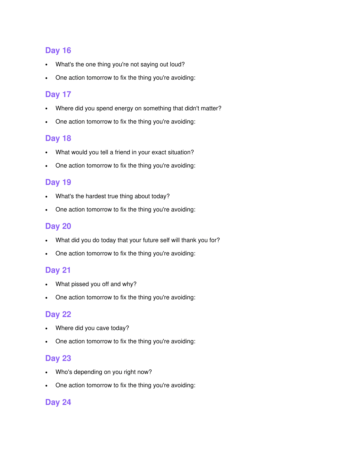 The Operator's Journal (Mental Health for Men Who Don't Journal) preview page 4