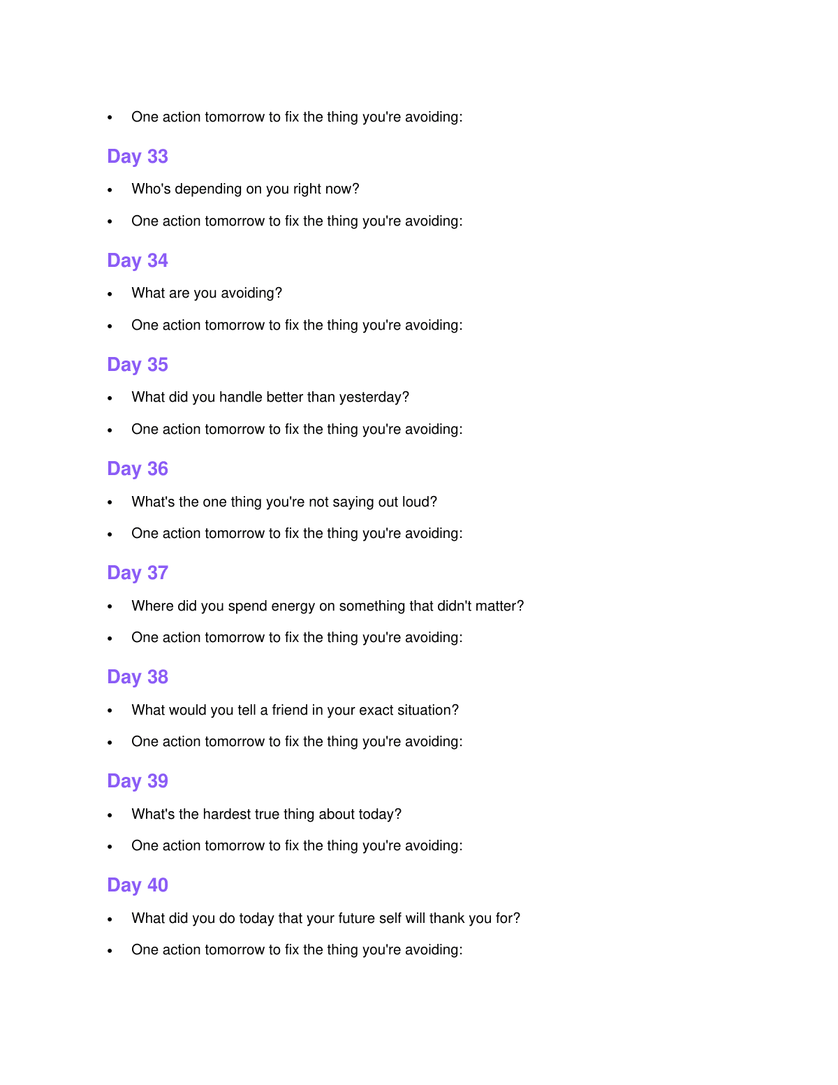 The Operator's Journal (Mental Health for Men Who Don't Journal) preview page 6