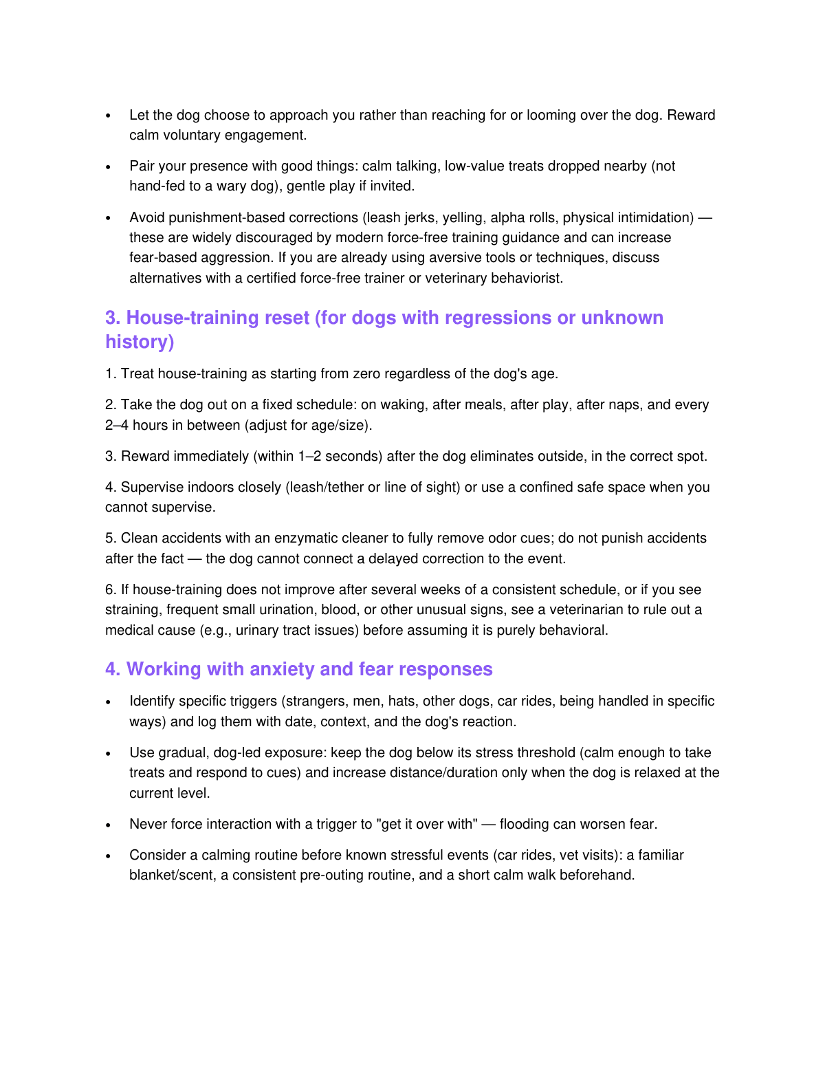 The Rescue Dog Rehabilitation Guide preview page 3