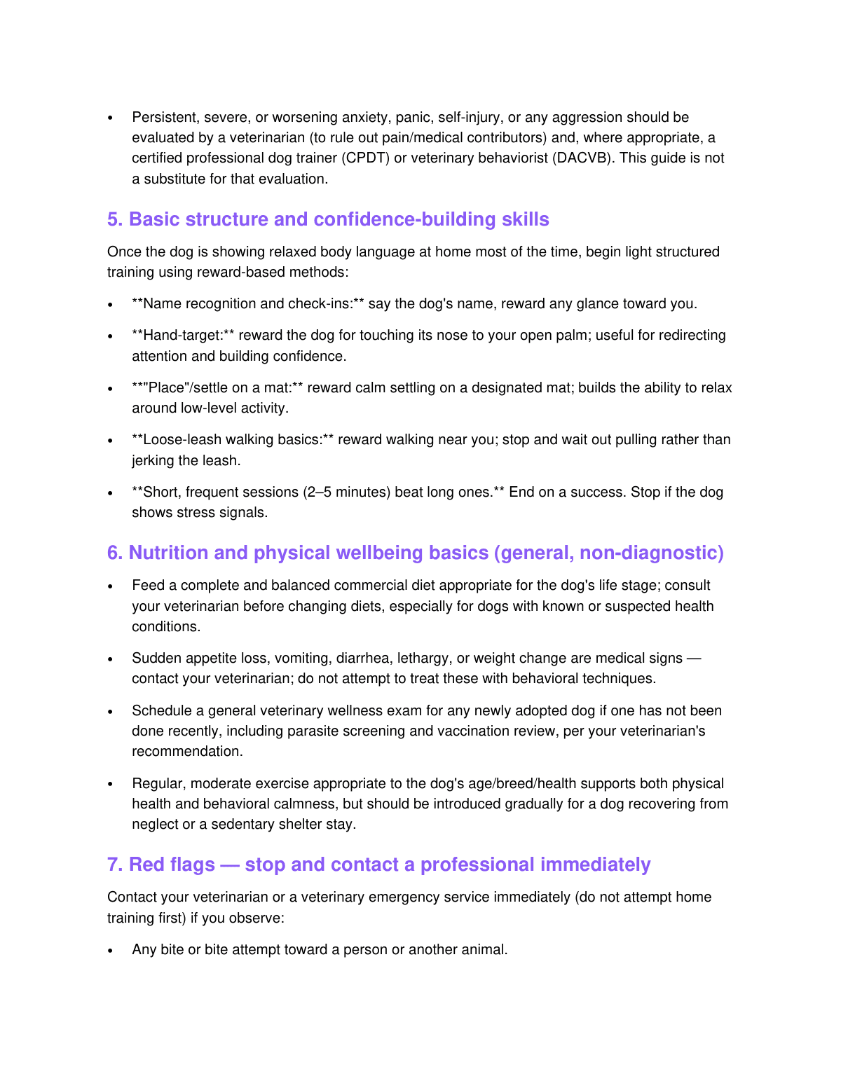 The Rescue Dog Rehabilitation Guide preview page 4