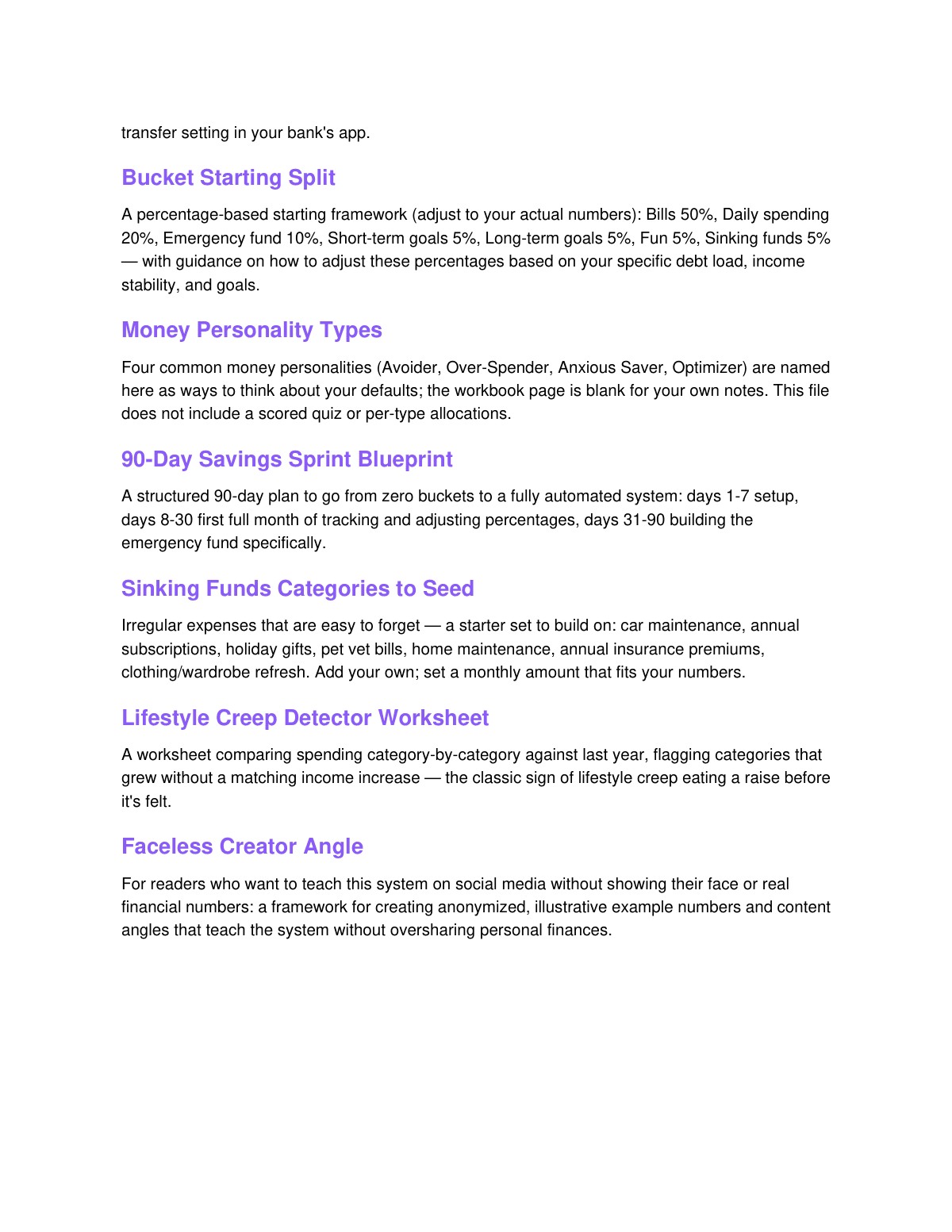 The Savings Account Method preview page 3