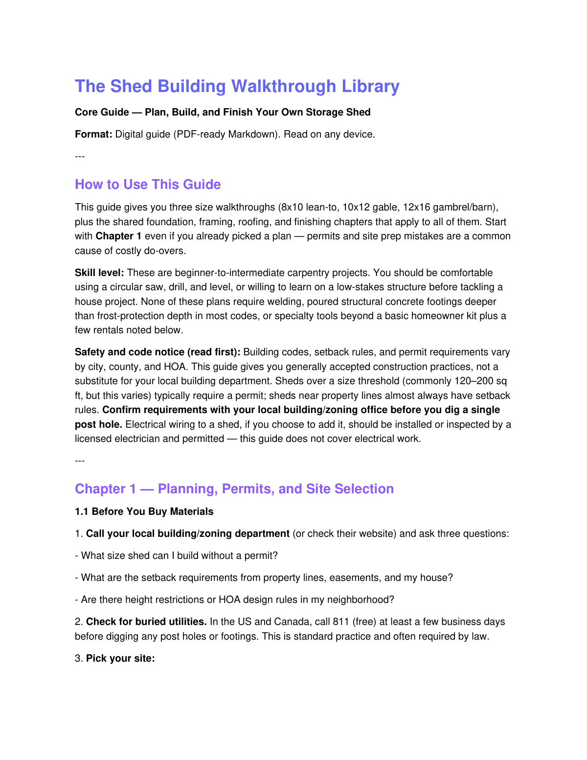 The Shed Building Walkthrough Library preview page 2