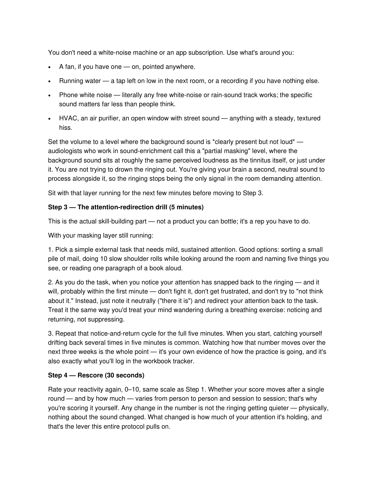 The Tinnitus Calm Protocol preview page 3