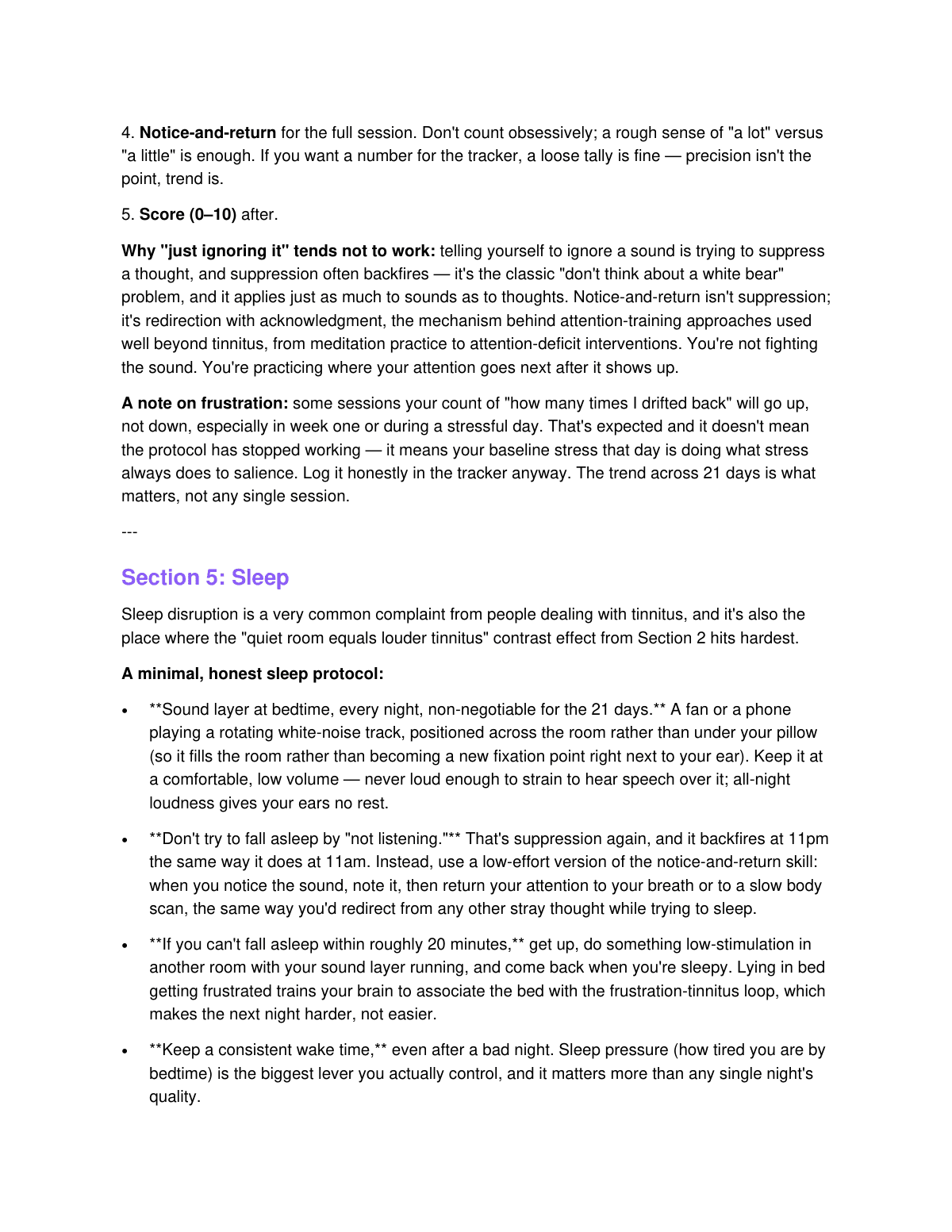 The Tinnitus Calm Protocol preview page 6
