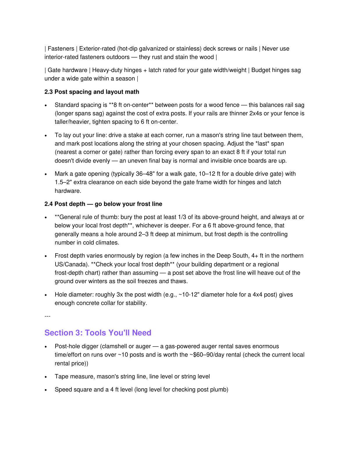 The Weekend Fence Builder's Guide preview page 4