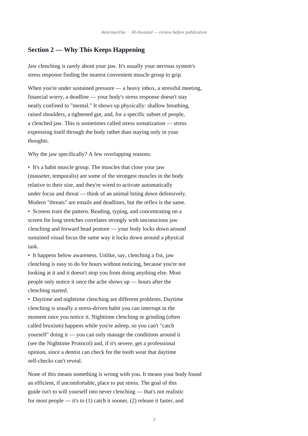 Unclench: The Jaw Tension Relief Protocol preview page 3
