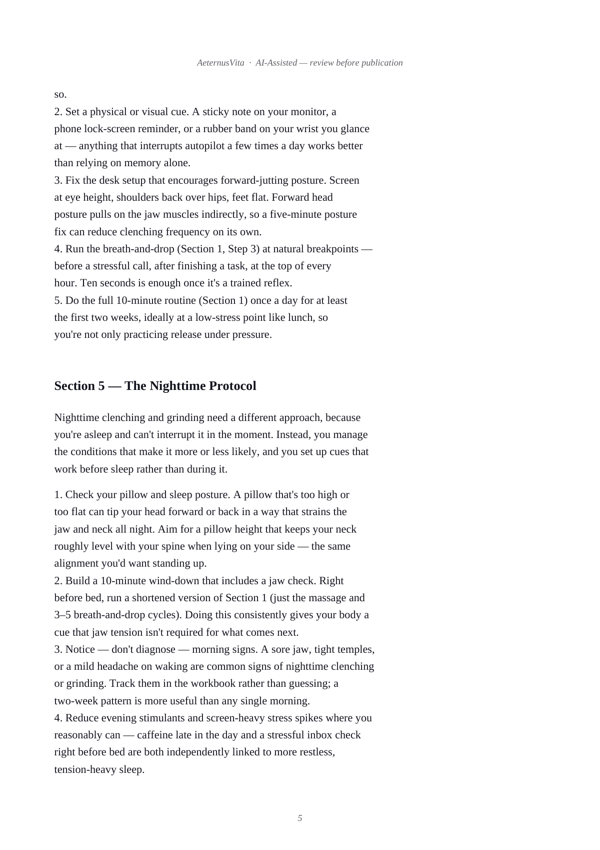 Unclench: The Jaw Tension Relief Protocol preview page 5