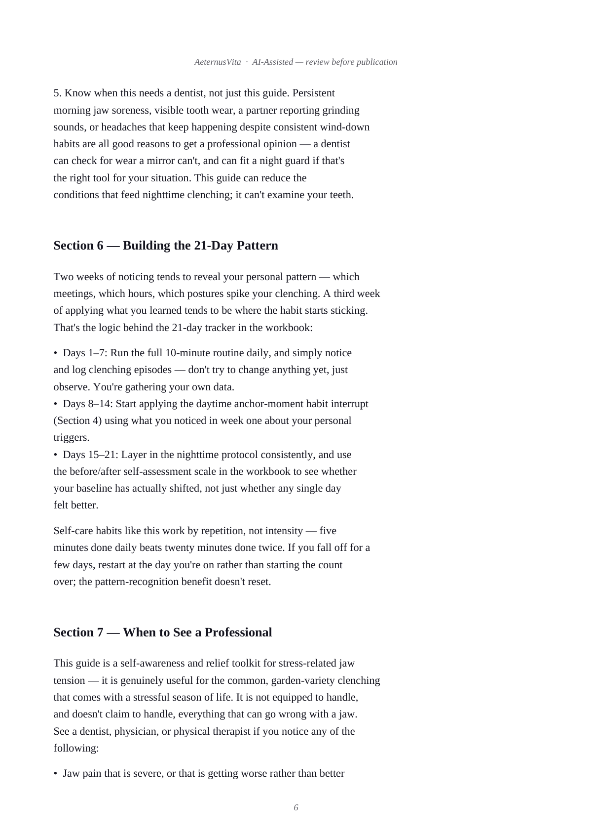 Unclench: The Jaw Tension Relief Protocol preview page 6